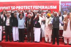 Kerala Protests In Delhi Over 'Unjust Allocation Of Funds' Kerala Protests In Delhi Over 'Unjust Allocation Of Funds'