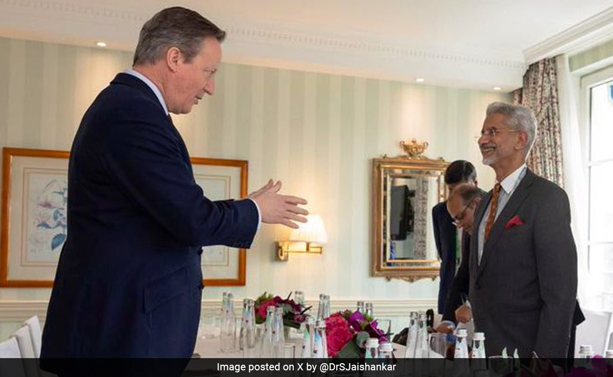 In Munich, S Jaishankar And David Cameron Discuss India-UK Ties, Global Issues