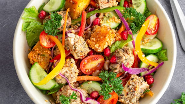 This mouth-watering dish - Mediterranean Chicken Bowl, is perfect for a quick dinner