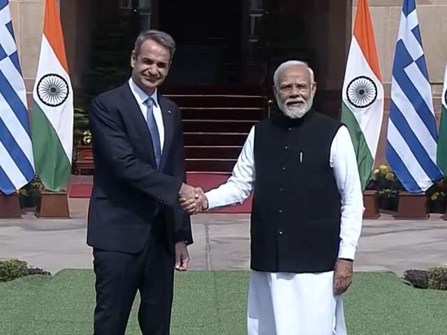 PM Modi Holds Bilateral Meeting With Greece Counterpart