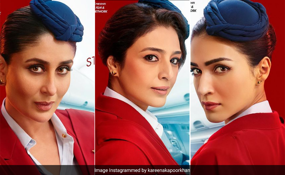 <i>Crew</i> New Posters: Up In The Air With Kareena Kapoor, Tabu And Kriti Sanon