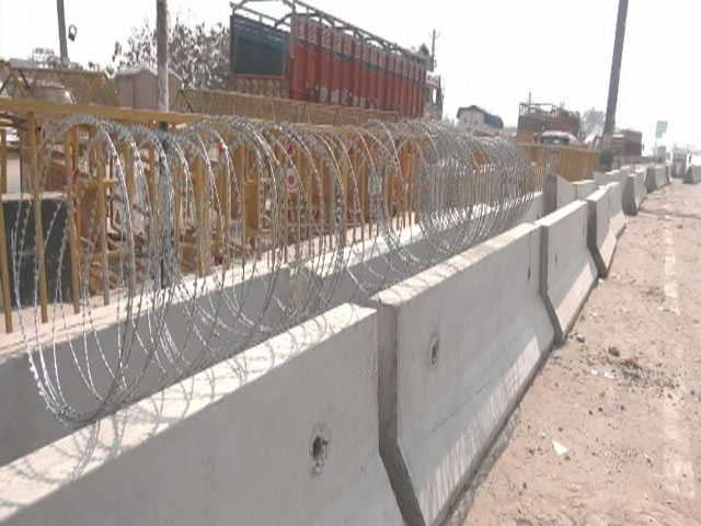 Officials Block Delhi Haryana Border At Singhu Ahead Of Farmers March