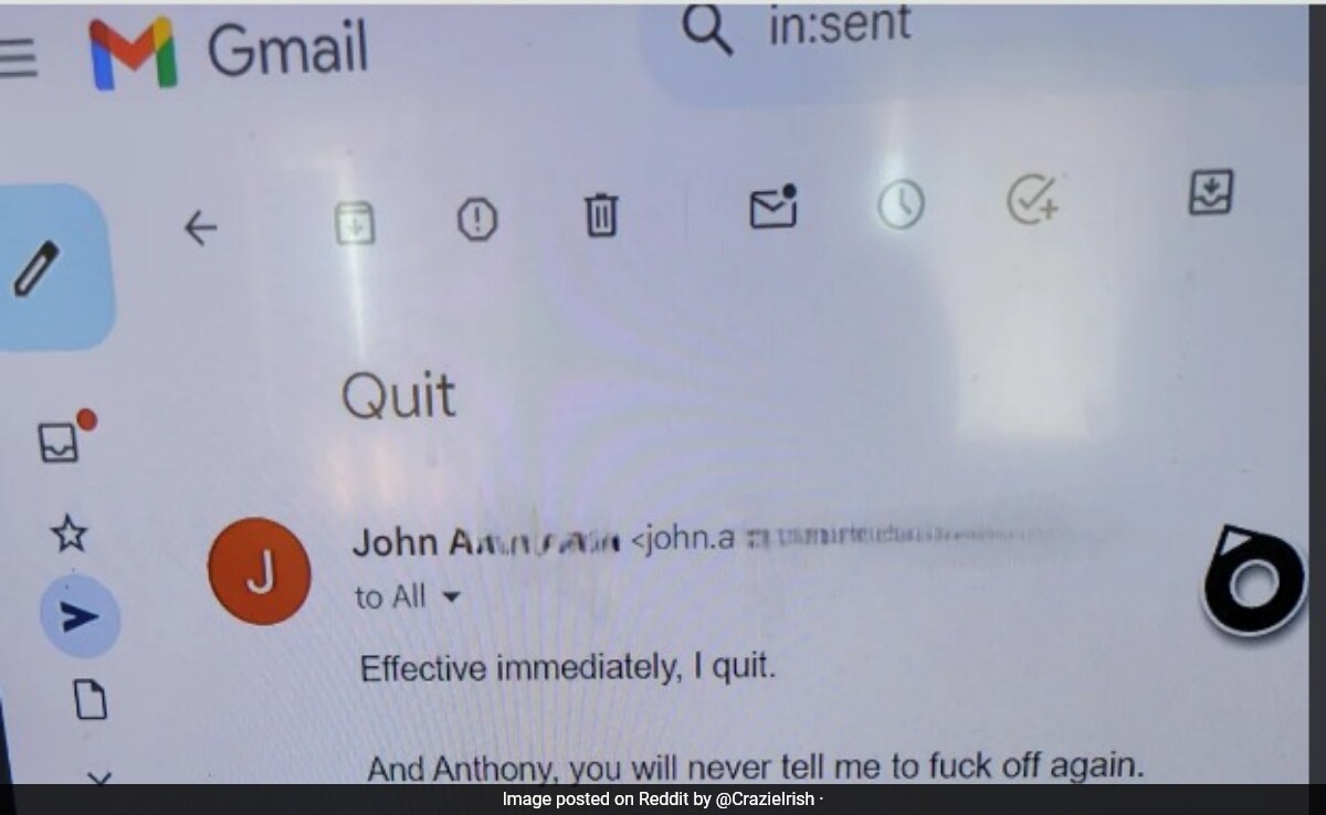 Employee Quits Job On Spot After Boss Said "F*** Off", Shares Post