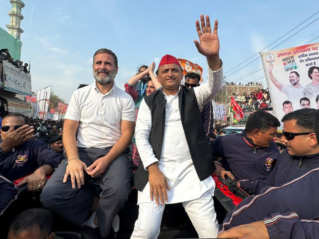 Akhilesh Yadav Joins Rahul Gandhi Yatra, Days After Seat-Sharing Deal