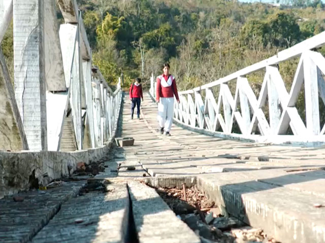 The Old Bridge In Jammu and Kashmir Putting Lives At Risk