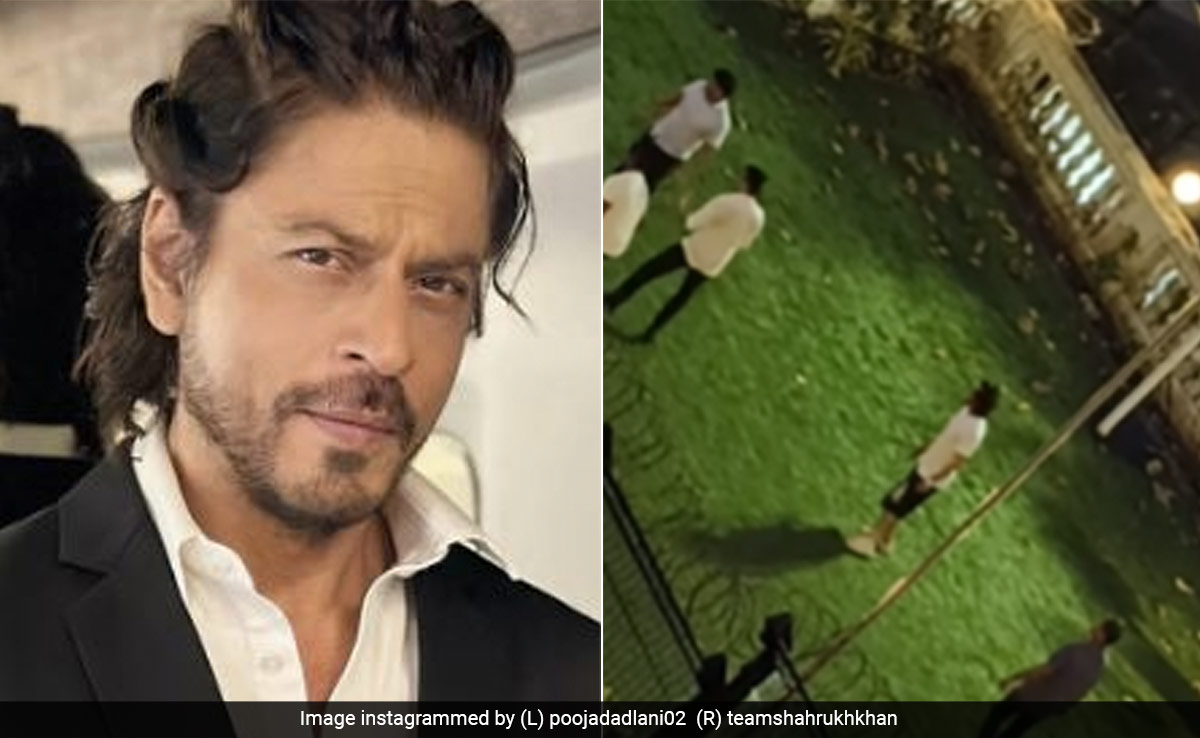Viral: Shah Rukh Khan Plays Football With Son AbRam At Mannat