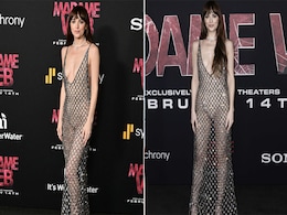 Dakota Johnson Has Spun Her Sheer Link Dress On The Red Carpet Stunningly Dakota Johnson Has Spun Her Sheer Link Dress On The Red Carpet Stunningly