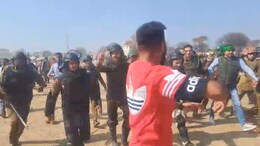 Policeman Injured, Tear Gas Shells Fired As Cops, Farmers Clash In Haryana