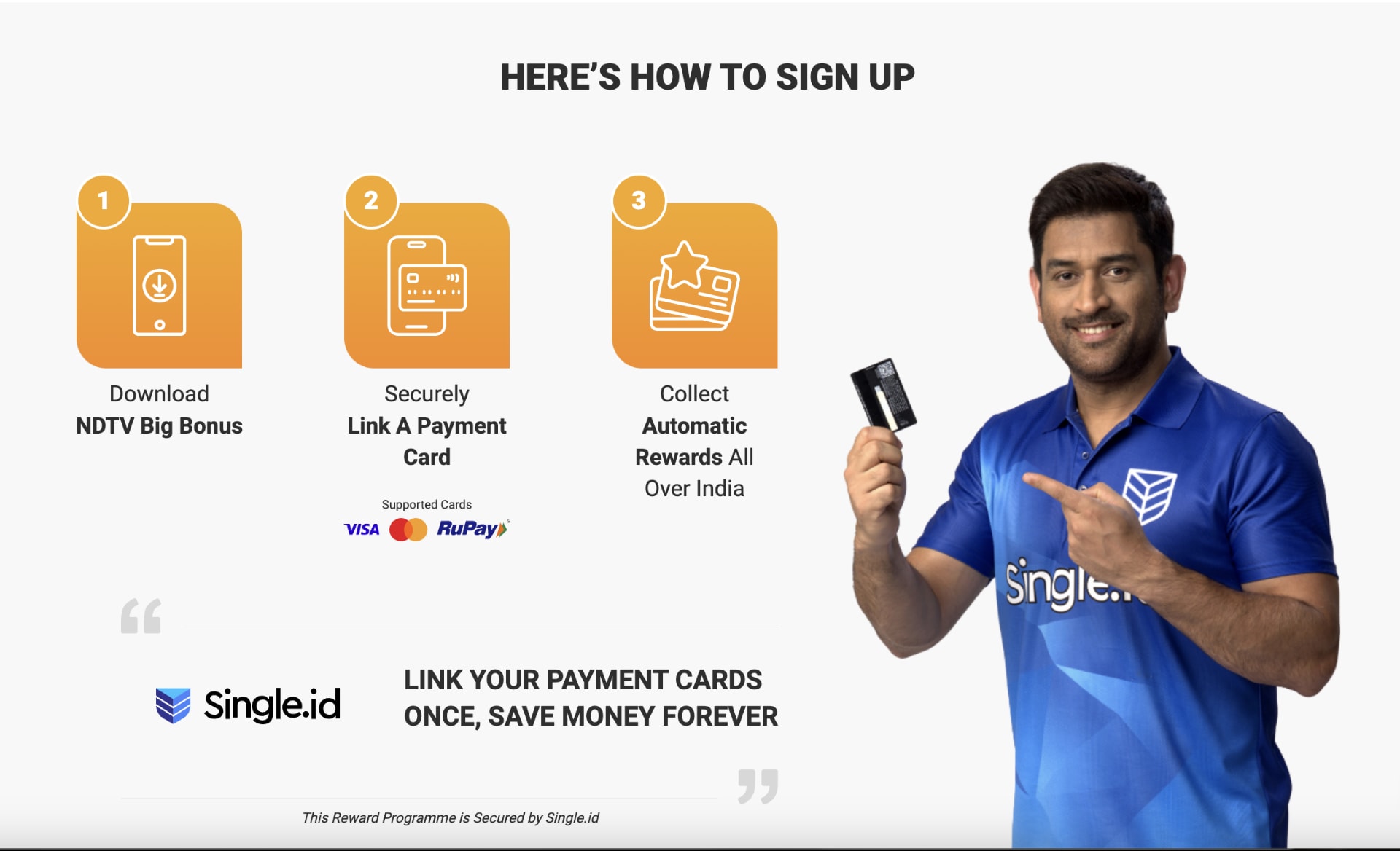 NDTV Big Bonus is powered by Single.ID.