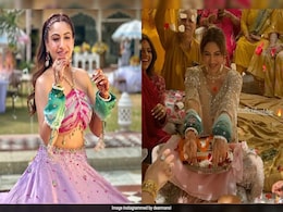 Trending Pics From <i> Ishqbaaz</i> Star Surbhi Chandna's Haldi And Chooda Ceremony Trending Pics From <i> Ishqbaaz</i> Star Surbhi Chandna's Haldi And Chooda Ceremony