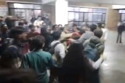 JNU Student Groups Face Off Late Night Over Student Union Polls JNU Student Groups Face Off Late Night Over Student Union Polls