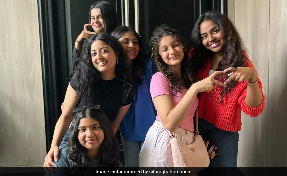 Sitara Ghattamaneni's Cool Casual Style Is Incomplete Without Her Fuzzy Rs 2.53 Lakh Prada Bag