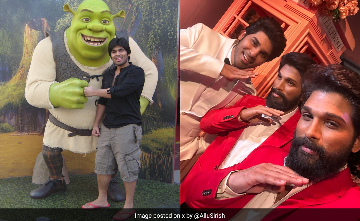 15 Years Ago, Allu Sirish Visited Madame Tussauds As A Tourist. Now, He Posed With Brother Allu Arjun's Statue