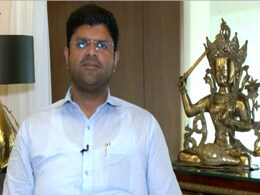 जजपा नेता दुष्यंत चौटाला को किसानों ने काले झंडे दिखाए