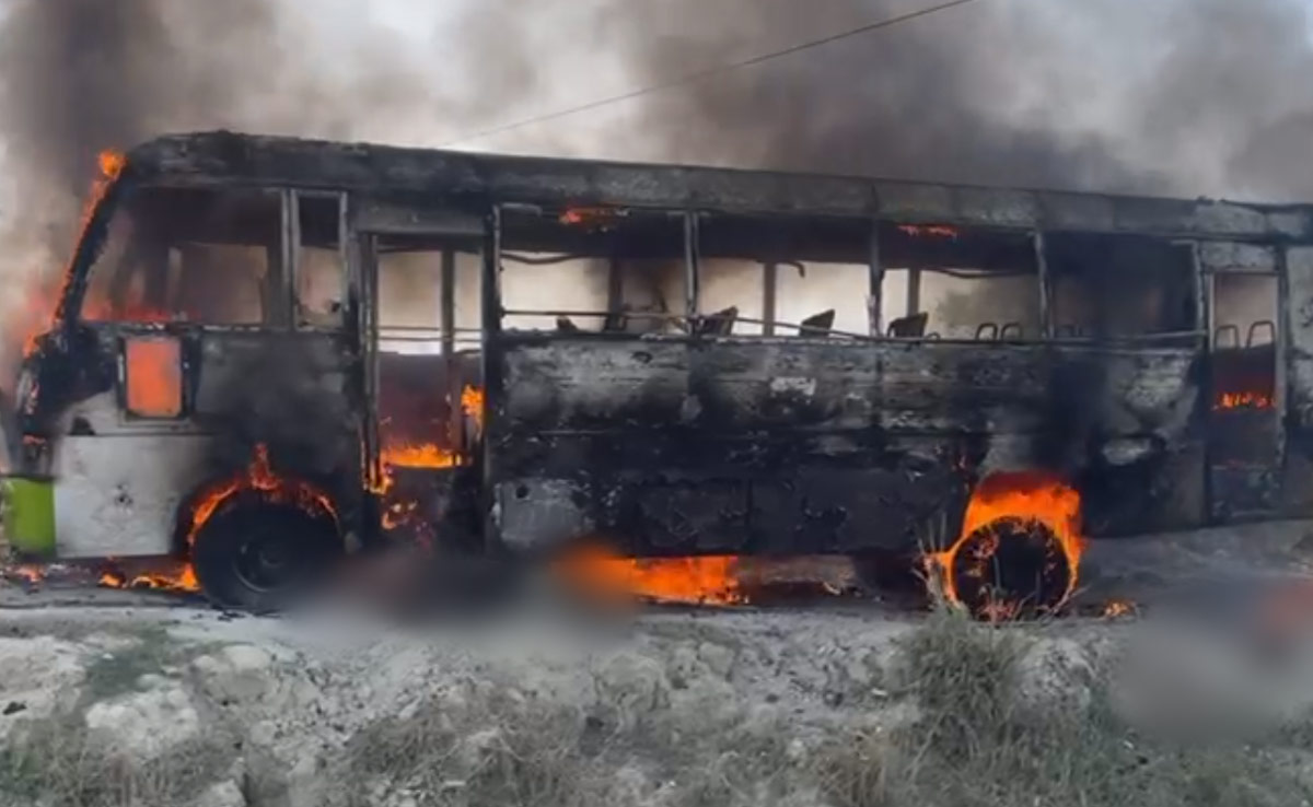 5 Dead, 10 Injured As Bus Goes Up In Flames After Touching Live Wire In UP
