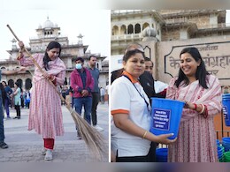 जयपुर में सफाई कर्मियों की हड़ताल समाप्त, खुद झाडू लगाकर मेयर ने पढ़ाया स्वच्छता का पाठ
