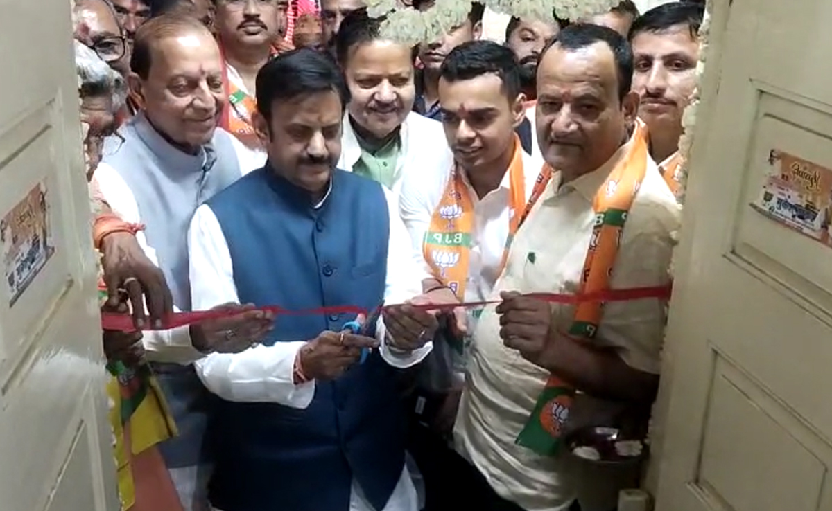 Vidisha: उप मुख्यमंत्री ने किया चुनावी कार्यालय शुभारंभ, तीसरी बार मोदी सरकार आने का किया दावा