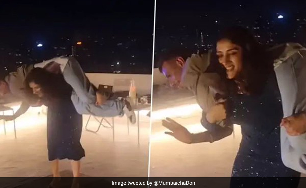 यजुवेंद्र चहल का हुआ बुरा हाल, 25 साल की महिला पहलवान ने छुड़ाए पसीने, कंधे पर उठाकर...देखें वीडियो