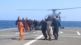 Watch: Indian Navy Warship Rescues 21 From Ship Hit By Houthi Missile
