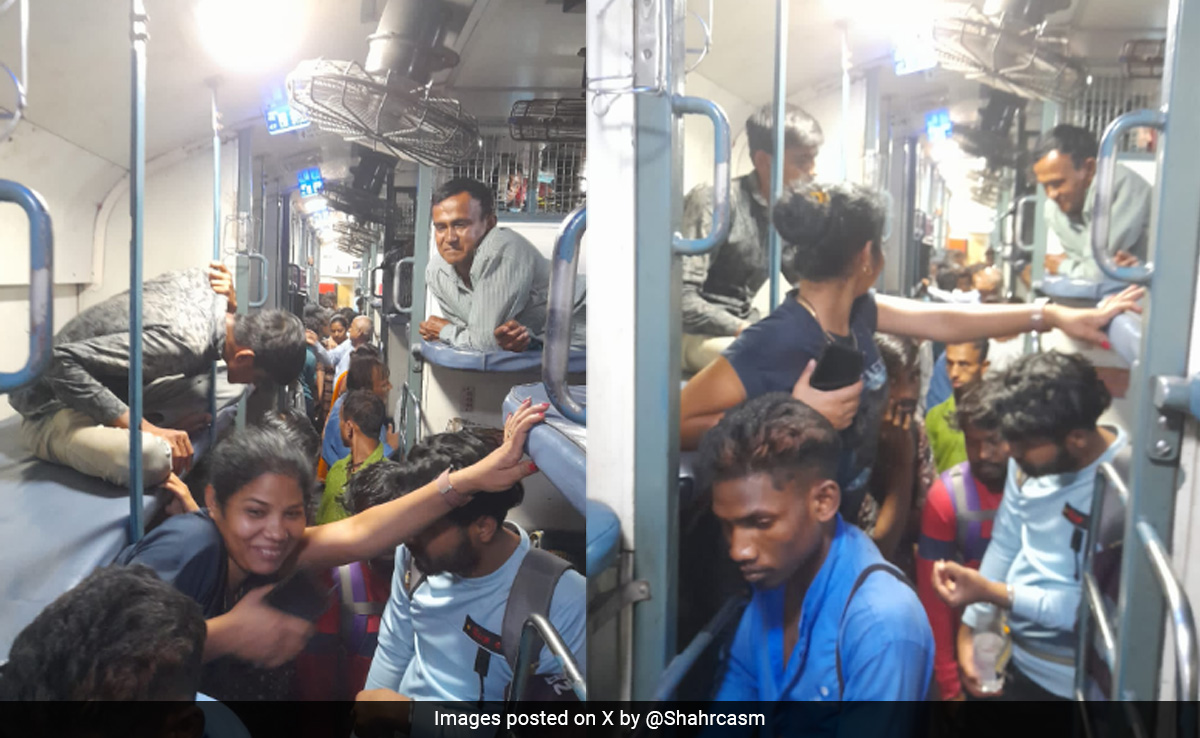 Man Shares Pics Of Ticketless Passengers Occupying Confirmed Train Seats, Railways Reacts