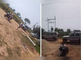 राजस्थान में बजरी माफियाओं ने ट्रैक्टर से दौड़ाया तो दुम दबाकर भागी पुलिस, वीडियो हुआ वायरल 