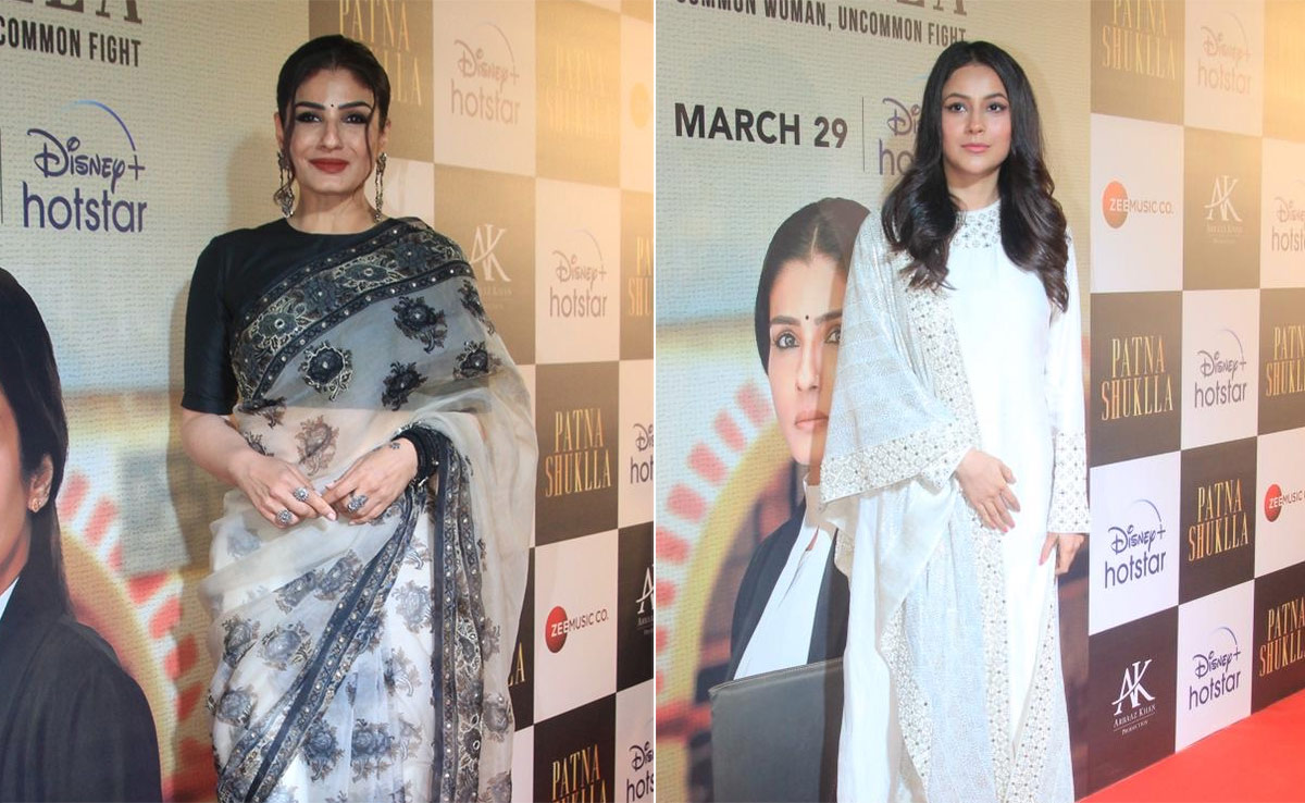 Raveena Tandon, Shehnaaz Gill Lead Celeb Roll Call At <i>Patna Shuklla</i> Screening