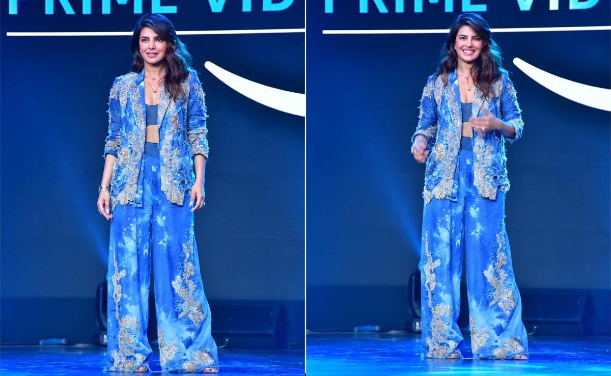 Priyanka Chopra In A Tie-Dye Anamika Khanna Pantsuit Is The Chicest Boss Babe In The Town