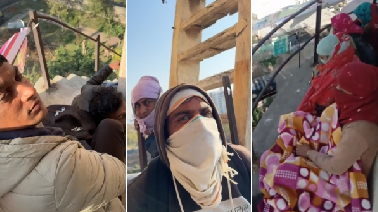 जयपुर में नेक्सा एवरग्रीन घोटाले को लेकर एक बार फिर पानी की टंकी पर चढ़े पीड़ित