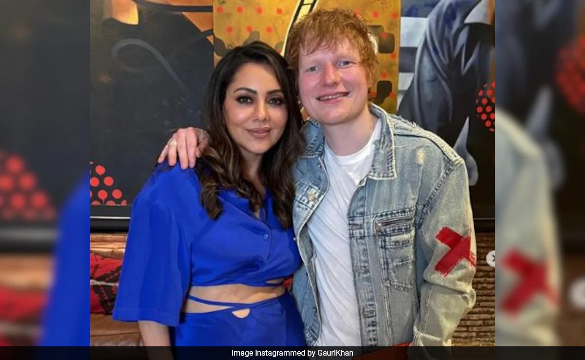 Gauri Khan Hosts Ed Sheeran (Wearing A Jacket From Aryan's Brand) At Mannat