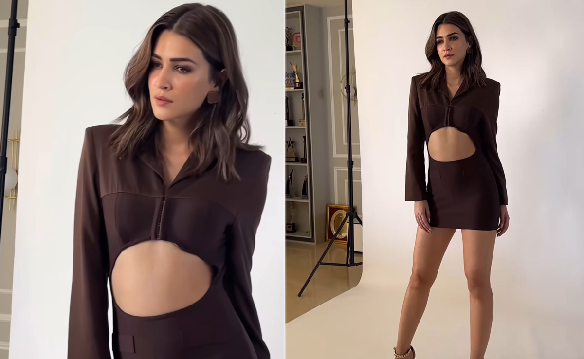 Kriti Sanon In A Chic Cutout Mini Dress Is Taking The Casual Glam Quotient Sky High