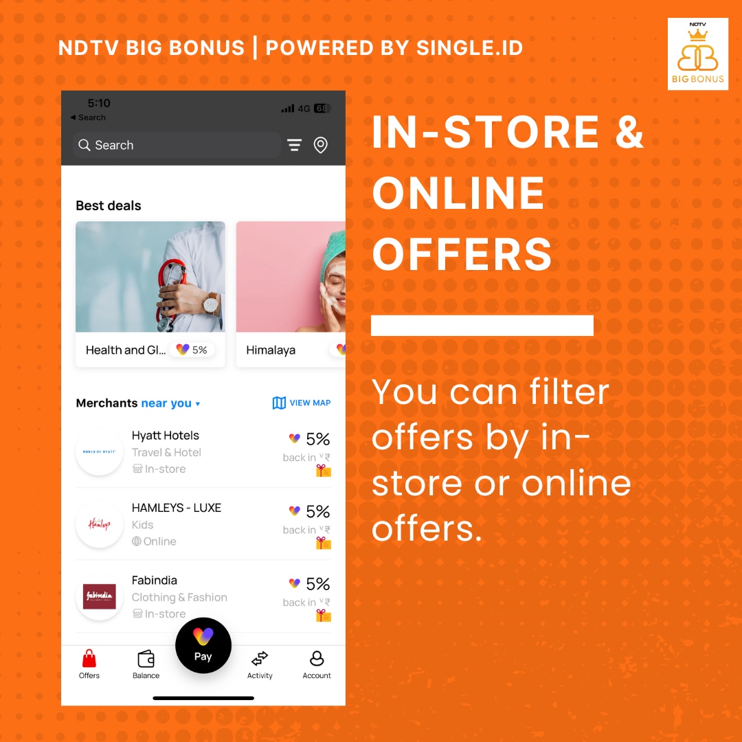 Rewards can be collected in-store and online. 