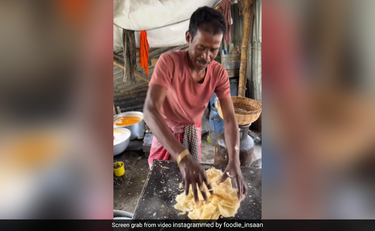 पराठा बनाने का ये तरीका देख डरे लोग, शख्स ने पीट-पीटकर बनाया 'पिटाई पराठा', यूजर्स बोले- धोबी को गलत काम मिल गया