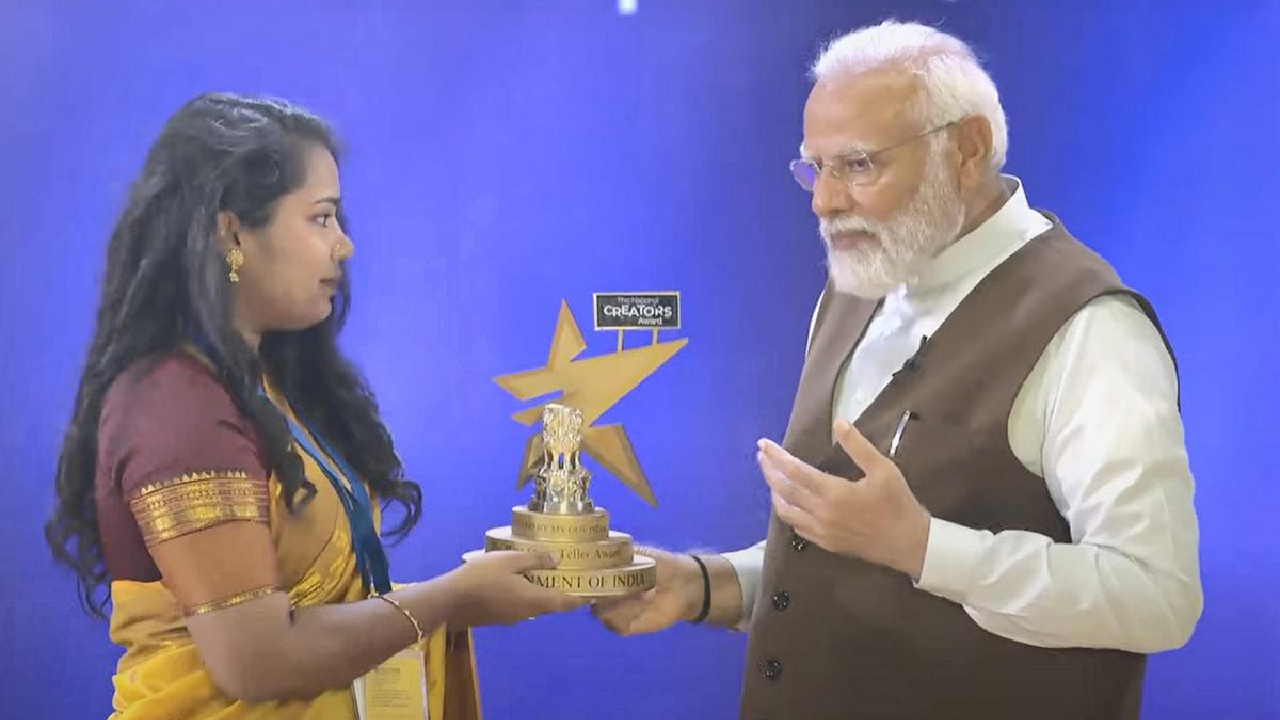 National Creators Award: पीएम मोदी ने जया किशोरी, मैथिली ठाकुर समेत कई क्रिएटर्स को दिए अवॉर्ड