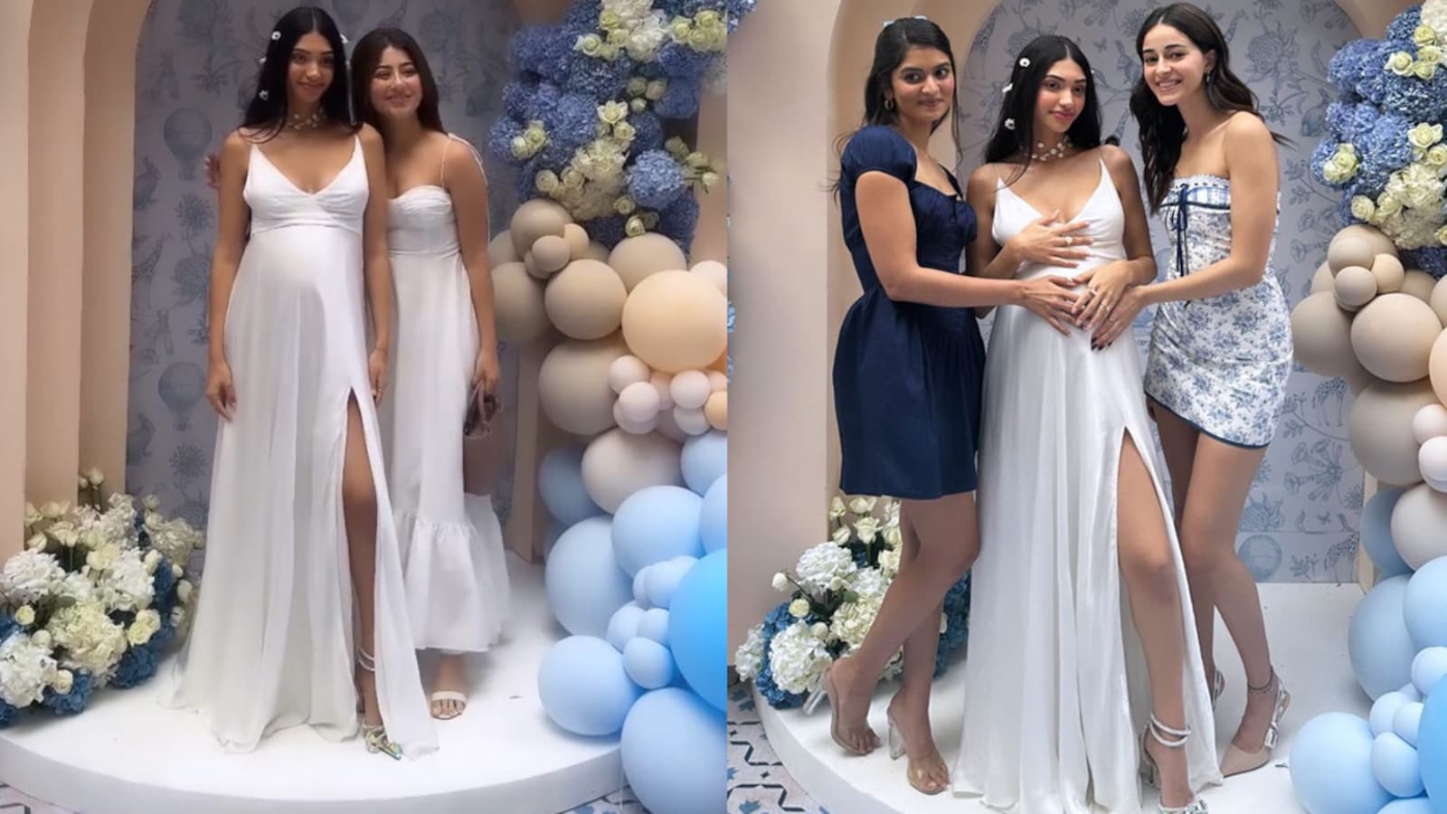 alanna panday bridal shower dress Mom-To-Be Panday's Dreamy White Gown For Her Baby Is Perfect To Welcome Her Baby Boy _okendo:syndication_key:CL136227149 1999 Thierry Mugler Black SIZE:PL