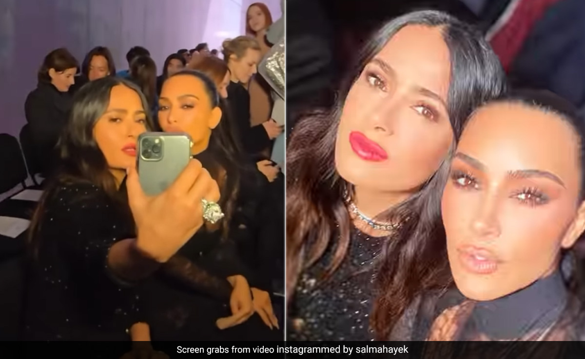 Salma Hayek May Be "No Good At Selfies" But With Kim Kardashian's Help, They Nail Their Beauty Shots