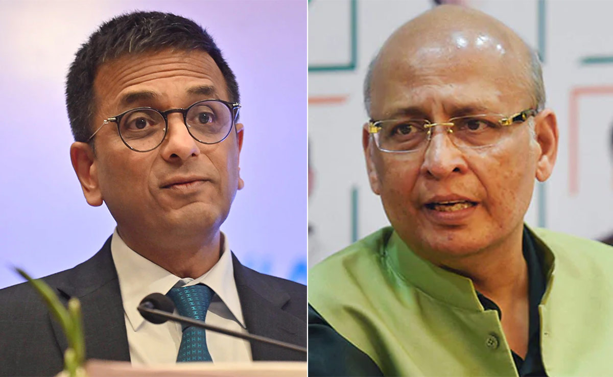 Chief Justice Jokes With Abhishek Singhvi In Delhi Land Case, He Responds