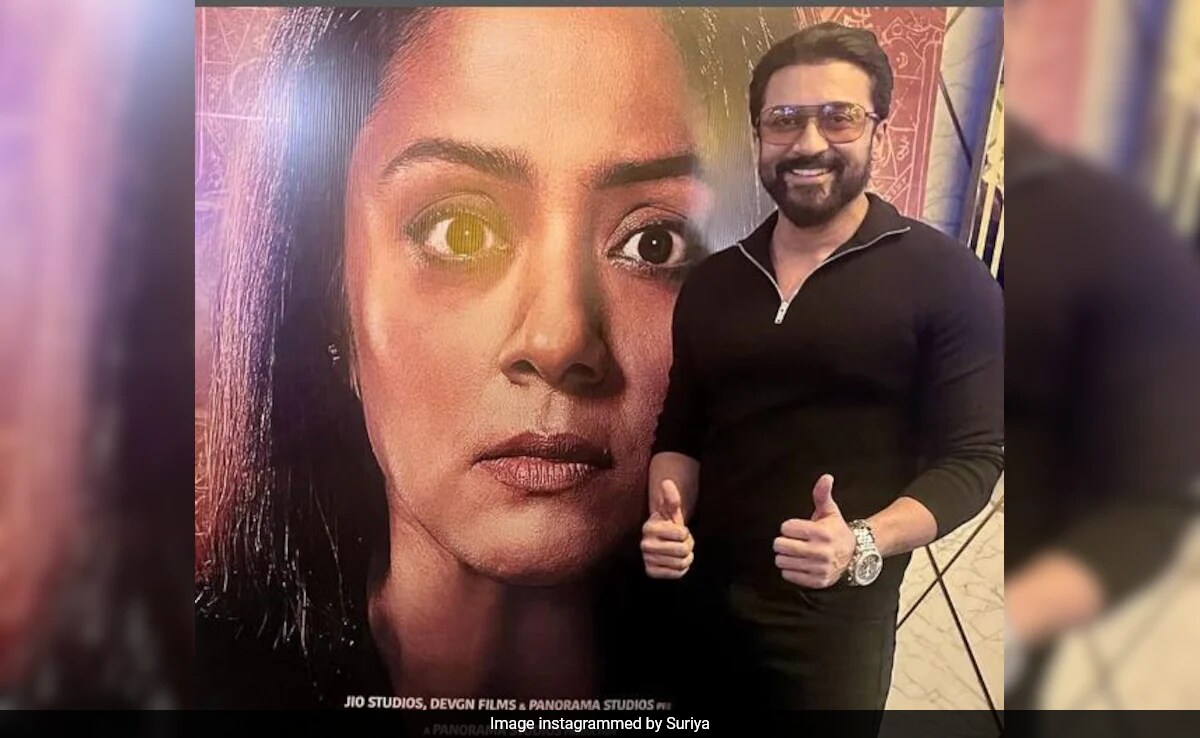 Suriya's Shout Out To "My Woman" Jyothika On <i>Shaitaan</i> Release Day