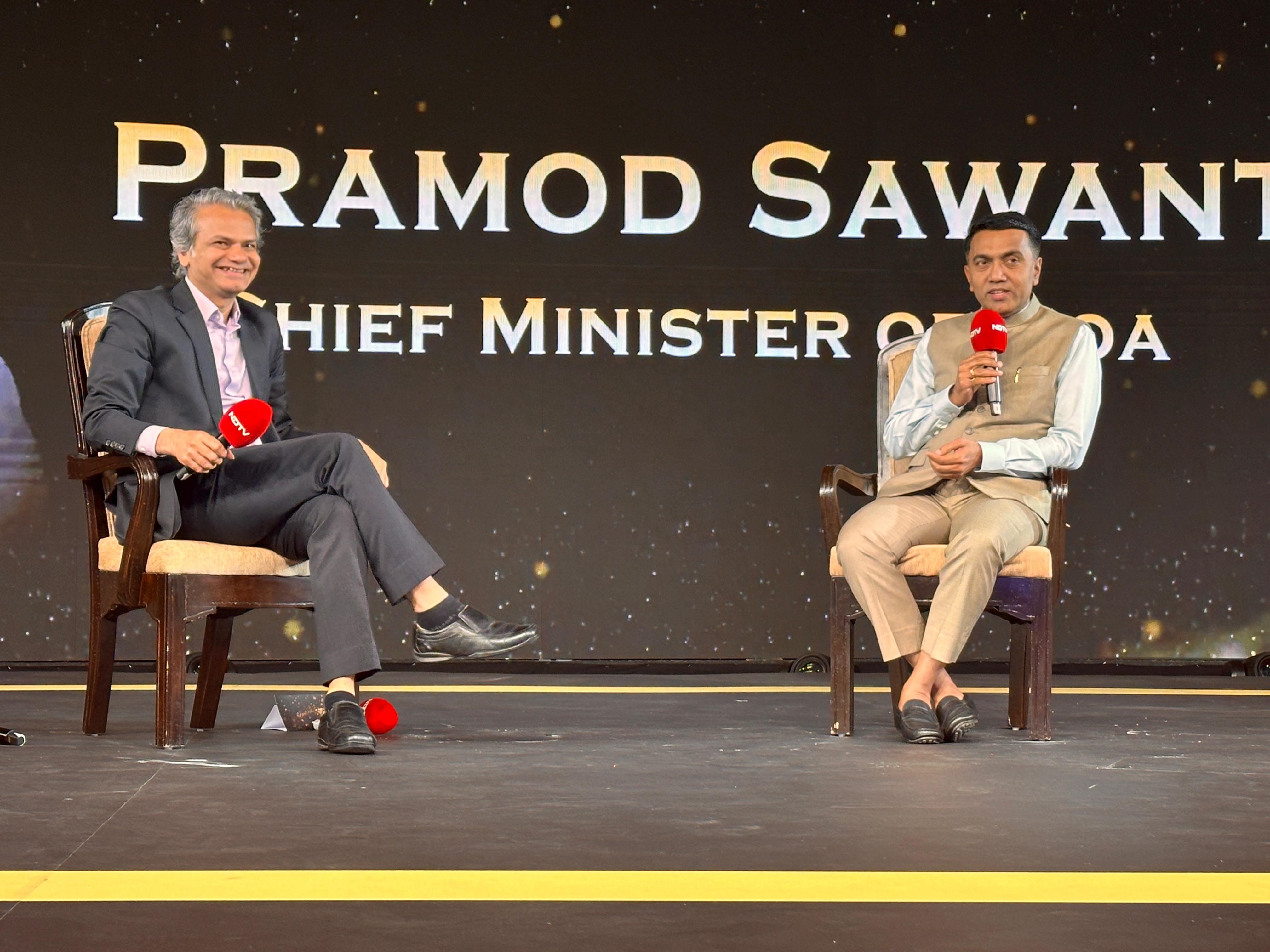 "गोवा में हम Work From Beach की शुरुआत कर रहे हैं..." : NDTV इंडियन ऑफ़ द ईयर अवार्ड्स में CM प्रमोद सावंत