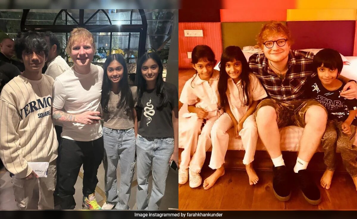 Farah Khan Reveals Her Kids Were "Not Allowed" When She Hosted Ed Sheeran For The First Time. Now... Farah Khan Reveals Her Kids Were "Not Allowed" When She Hosted Ed Sheeran For The First Time. Now...