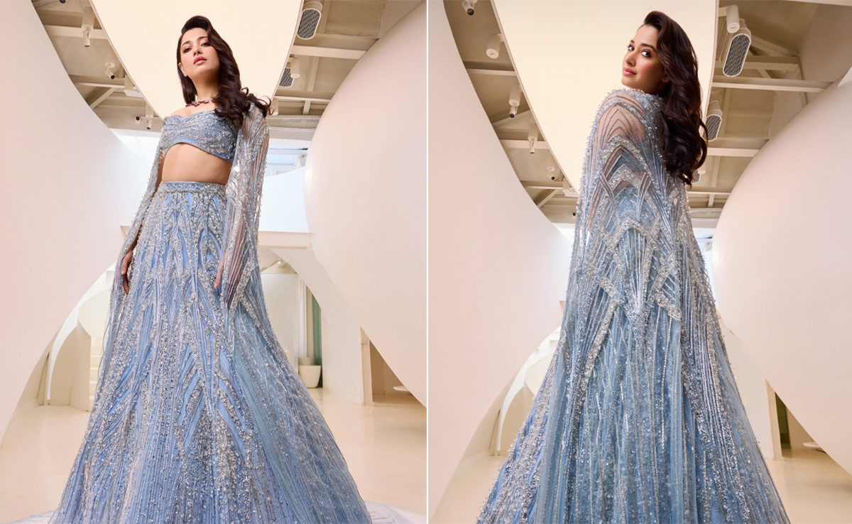 Tamannaah Bhatia's Blue Gaurav Gupta <i>Lehenga</i> Is What Ethnic Dreams Are Made Of