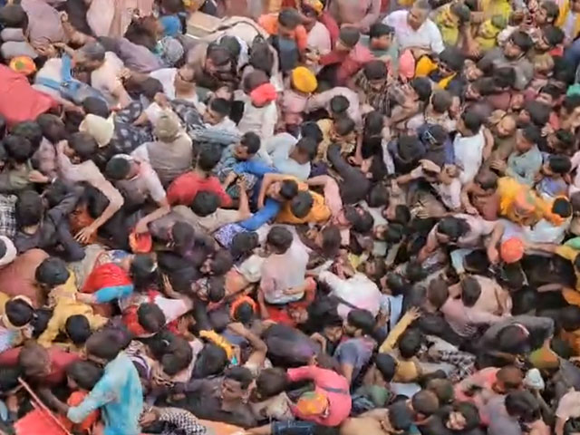 Devotees Injured During Stampede At Pre-Holi Event At Mathura Temple