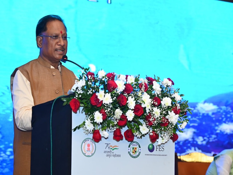 छत्तीसगढ़ क्लाइमेट चेंज कॉन्क्लेव 2024: CM विष्णुदेव ने कहा-प्रकृति को बचाने के लिए रणनीति बनाकर करना होगा काम