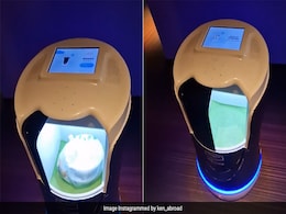 ''So Cool'': Robot Delivers Food To Travel Vlogger At His Hotel Room In China ''So Cool'': Robot Delivers Food To Travel Vlogger At His Hotel Room In China