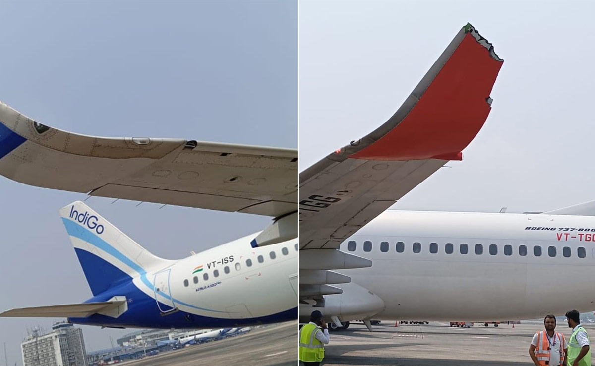 Bizarre Accident At Kolkata Airport Damages Wingtips Of 2 Aircraft