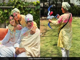 Holi 2024: Inside Amitabh Bachchan And Fam's Grand Celebrations. Pic Courtesy Shweta And Navya Holi 2024: Inside Amitabh Bachchan And Fam's Grand Celebrations. Pic Courtesy Shweta And Navya