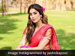 Janhvi Kapoor Exudes Ethnic Charm In A Bright Brocade Ghagra Choli Look