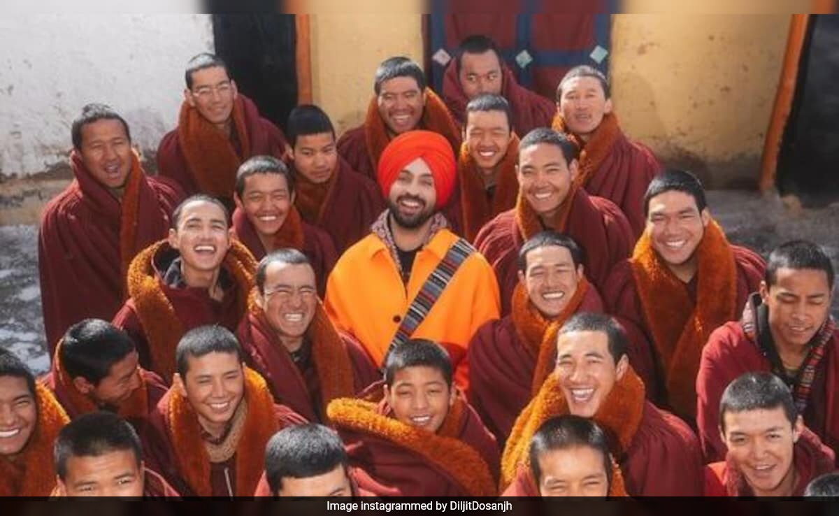 Spot Diljit Dosanjh In This Pic From Kinnaur Monastery