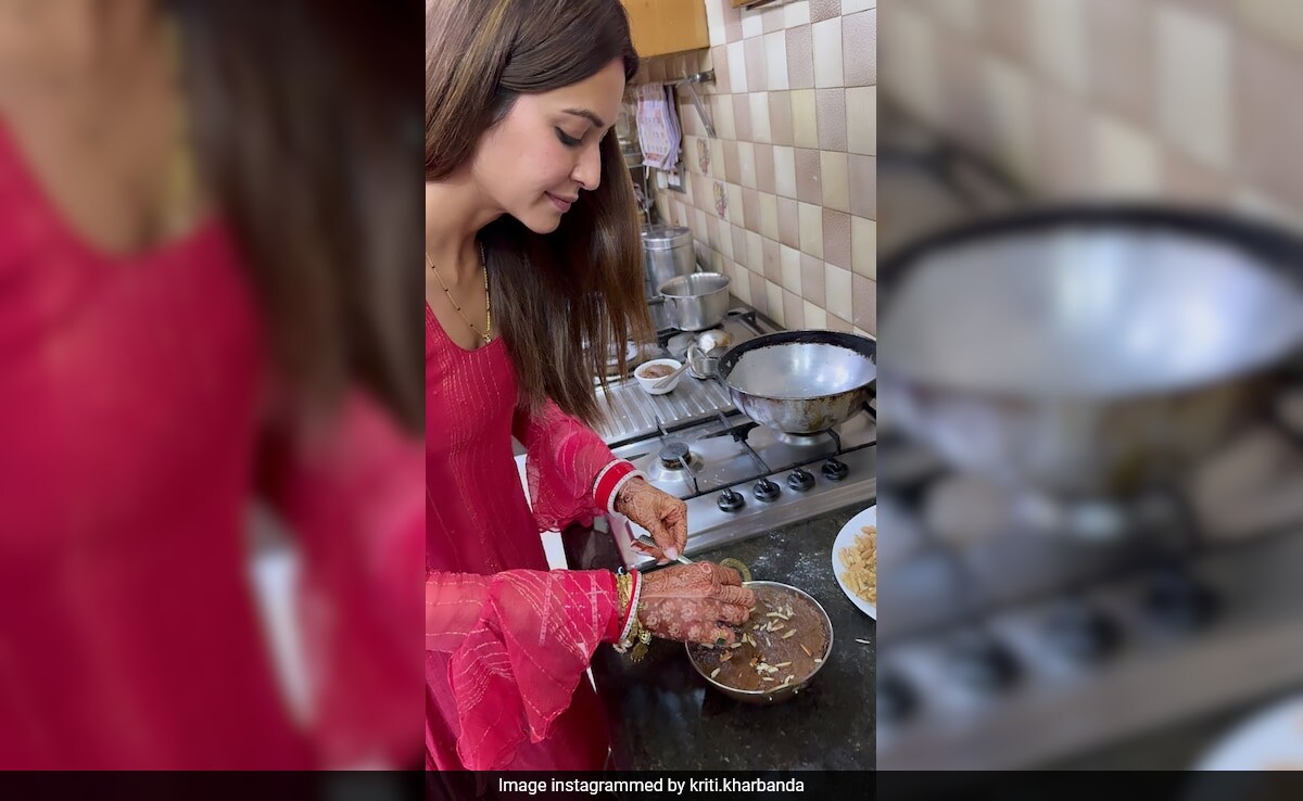 Newlywed Kriti Kharbanda Makes  <i>Halwa</i>: "<i>Meri Pehli Rasoi</i>"