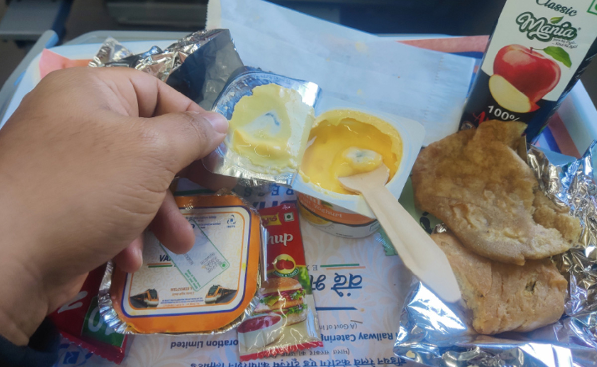 Vande Bharat Passenger Raises Complaint Of 'Fungus' In Yoghurt