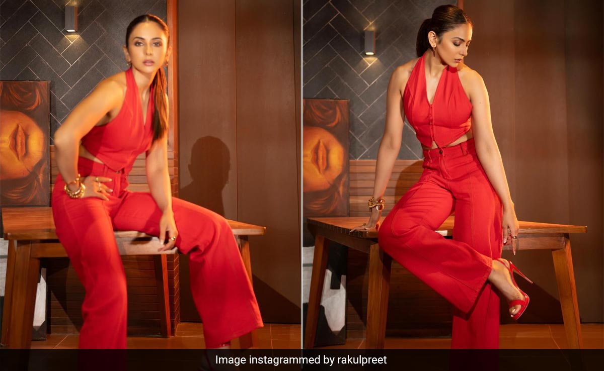 Rakul Preet Singh Is Already Serving Sweltering Summer Style In Red Halter Co-Ords